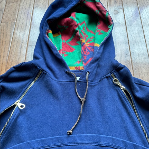 Tackma brand Hoodie with unique two zipper front sz L - Picture 8 of 12
